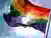 A Pride flag